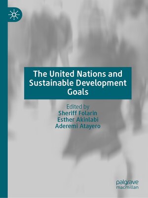 cover image of The United Nations and Sustainable Development Goals